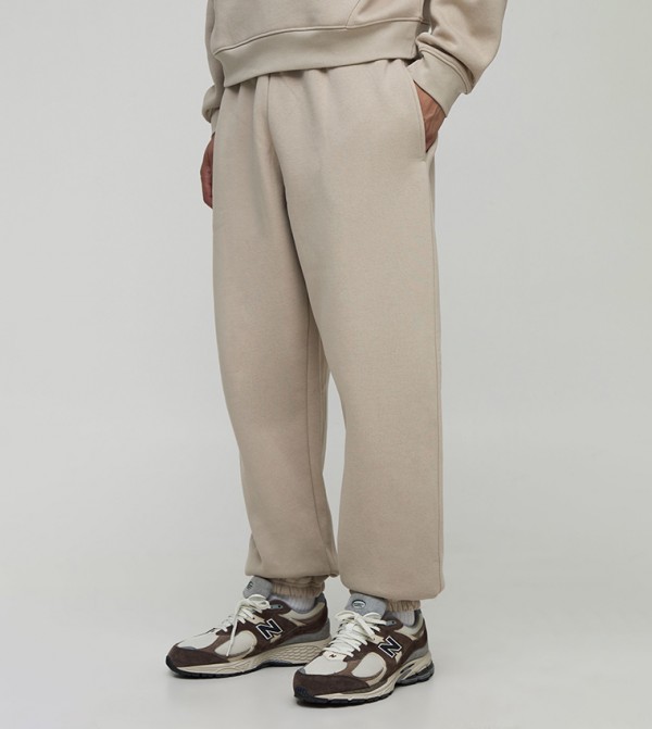 Solid Baggy Fit Joggers