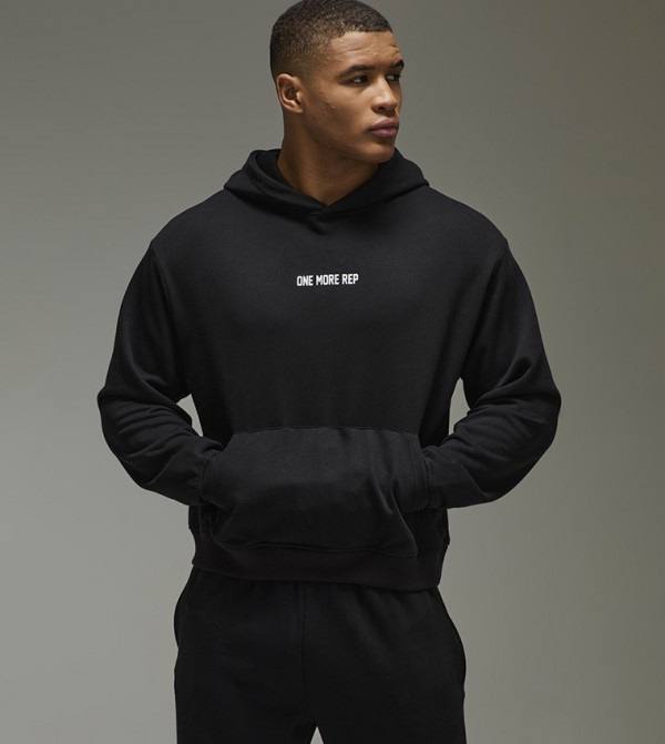 One More Rep Printed Oversized Hoodie