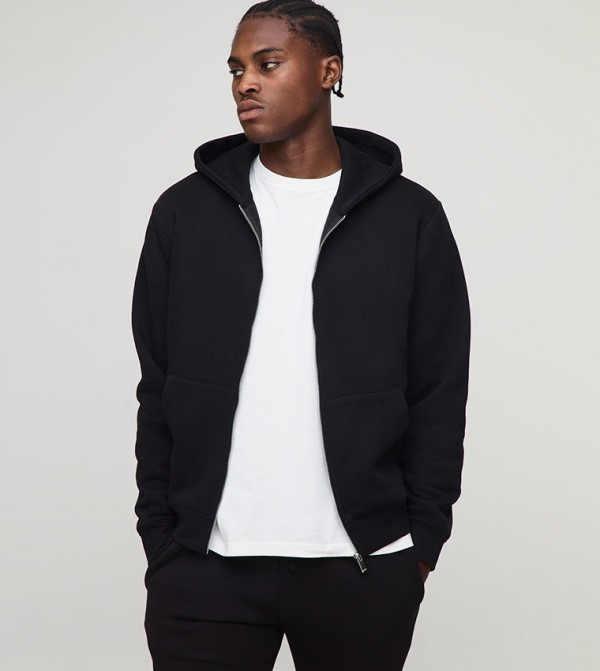 Solid Regular Zip-Through Jacket