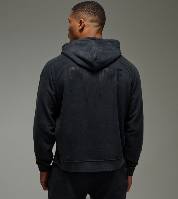 One More Rep Print Oversized Hoodie