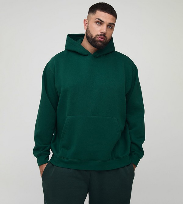 Plus & Tall Solid Oversized Hoodie