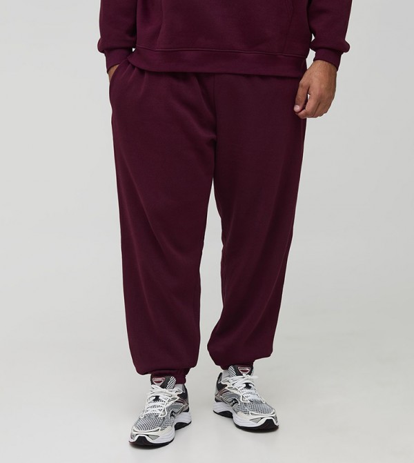 Plus & Tall Solid Oversized Joggers