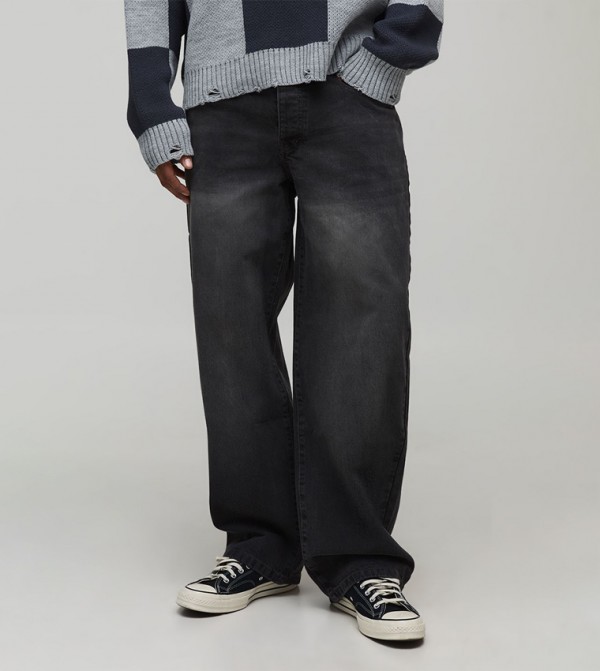 Washed Relaxed Fit Jeans