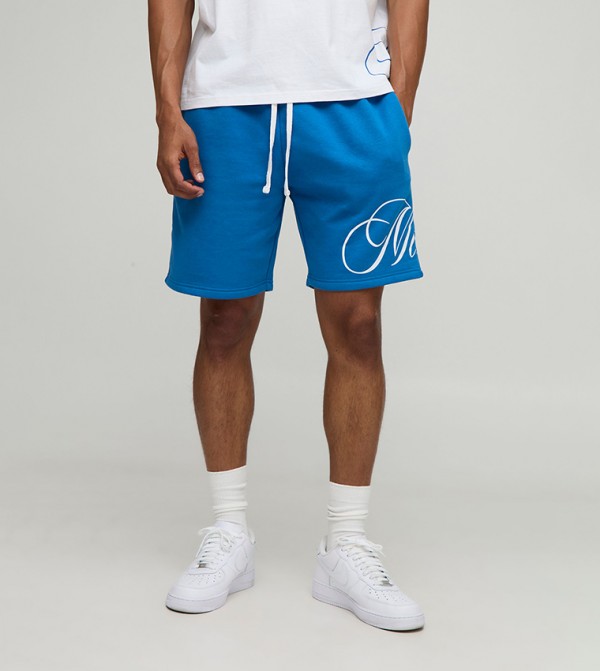 Relaxed Fit M Script Shorts