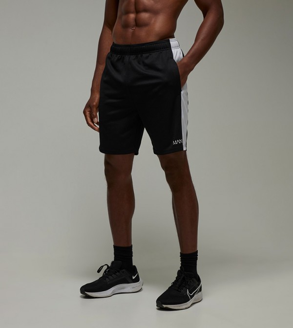 Color Block Zip Pocket 7" Active Shorts