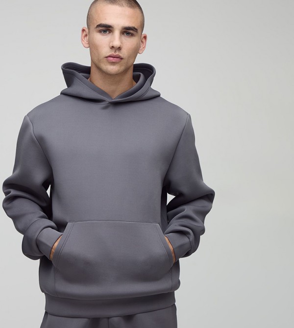 Regular Fit Bonded Scuba Hoodie