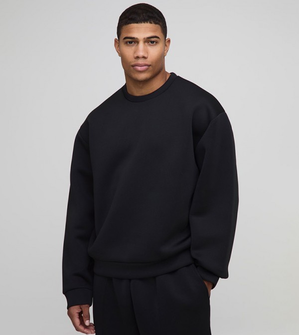 Bonded Scuba Oversized Sweatshirt