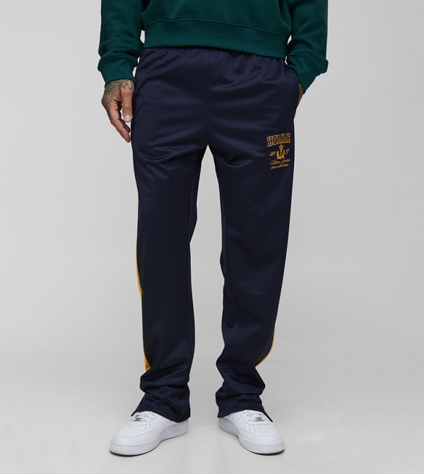 Tall Homme Striped Tricot Split Hem Sweatpants