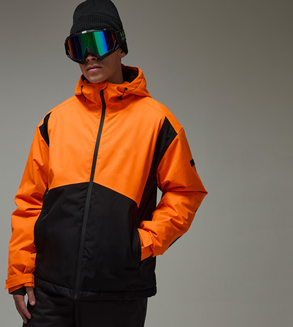 جاكيت تزلج مقاوم للماء بلونين