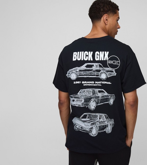 Oversized Buick Regal Gnx Car Printed T-Shirt