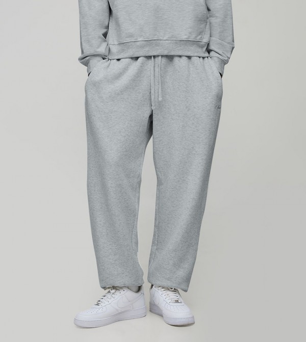 Script Embroidered Cuffed Joggers