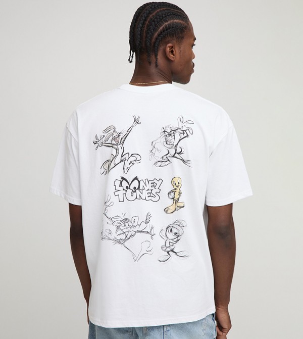 Looney Tunes License Printed Oversized T-Shirt