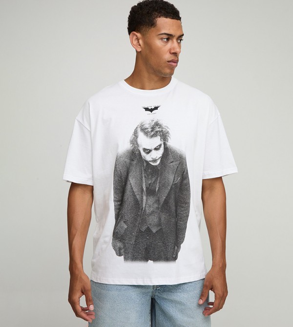 Joker Printed Crew Neck Oversized T-Shirt