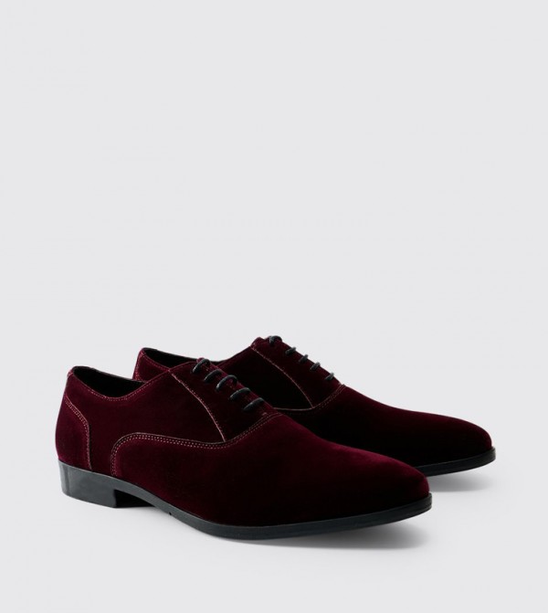 Velvet Oxford Shoes