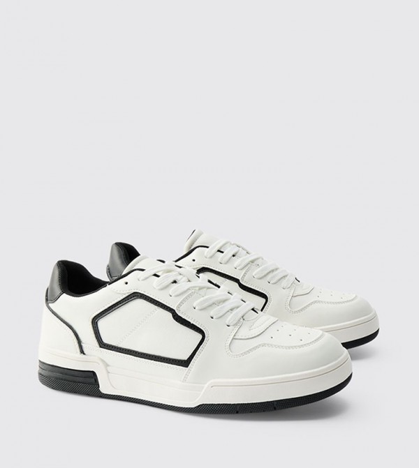 Chunky Sole Lace-Up Sneakers