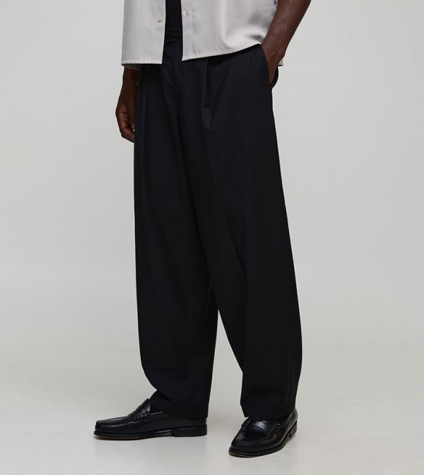 Pleated Front Smart Balloon Fit Trousers