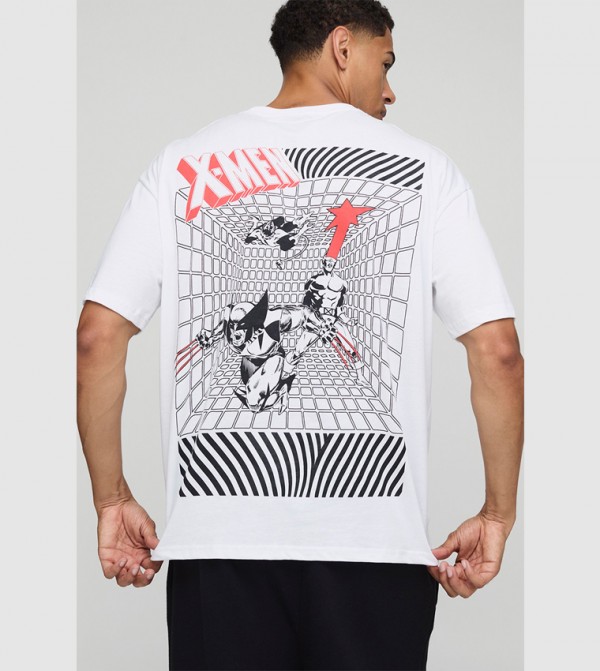 Marvel X-Men License Printed Oversized T-Shirt