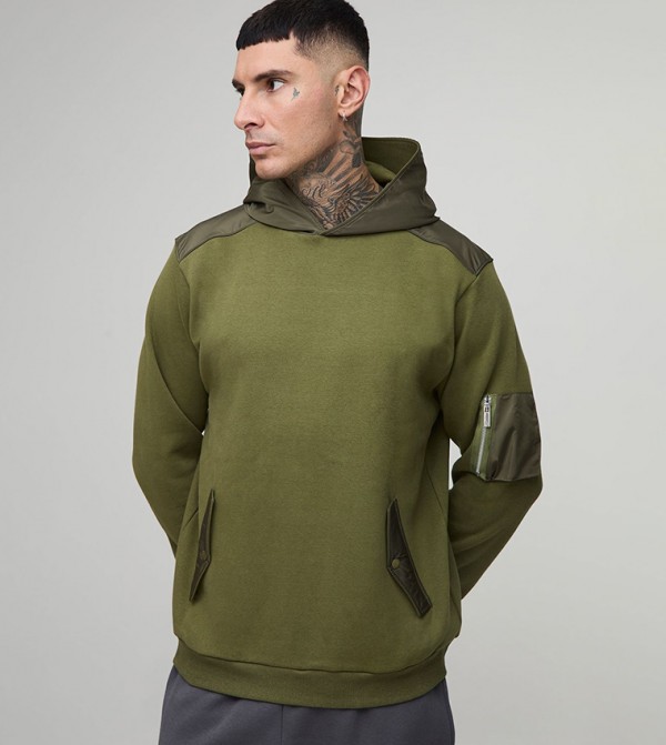 هودي بقصة عادية للمقاسات الطويلة 