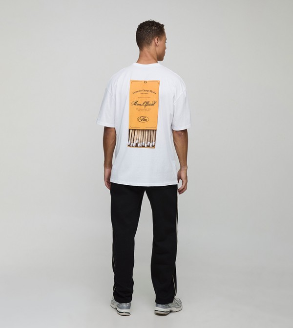 Tall Oversized Match Box Print T-Shirt