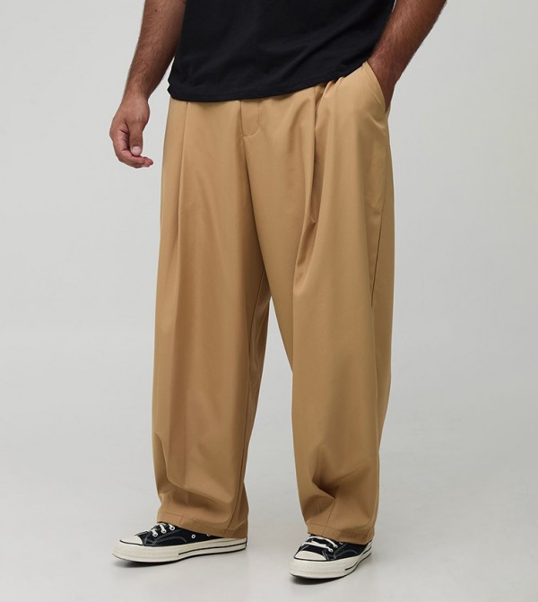Plus & Tall Pleat Front Balloon Fit Trousers