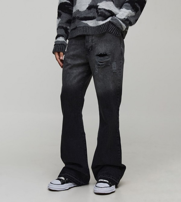 جينز فلير للمقسات الكبيرة والطويلة 