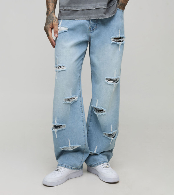 Tall Rigid Star Distressed Relaxed Fit Jeans
