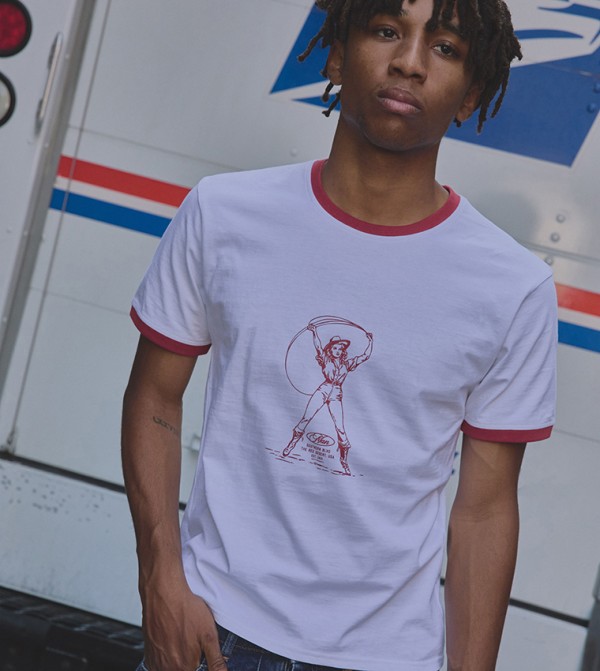 Ringer Graphic Printed T-Shirt