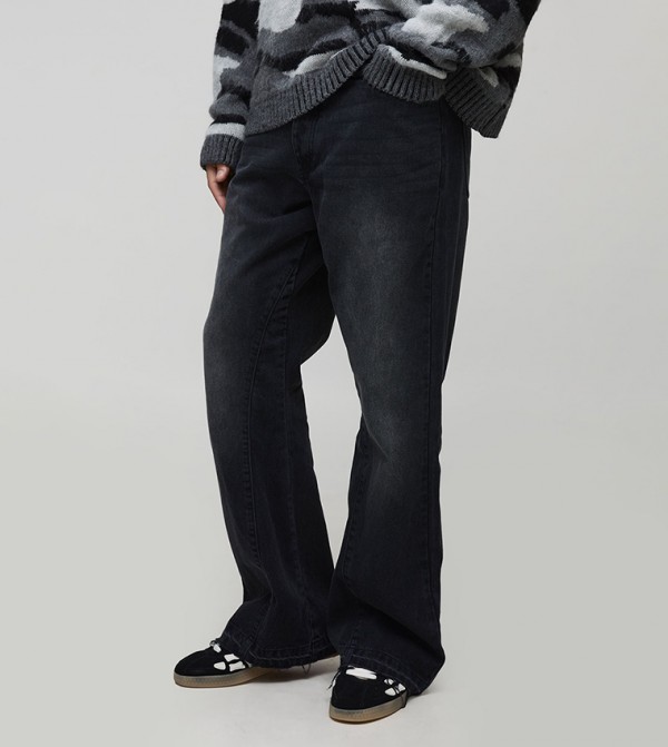 Tall Gusset Let Down Hem Flared Jeans