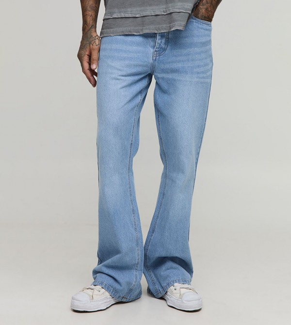 Tall Washed Extreme Flared Jeans