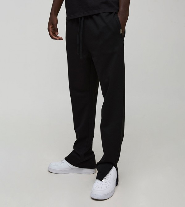 Regular Fit Premium Interlock Split Hem Sweatpants