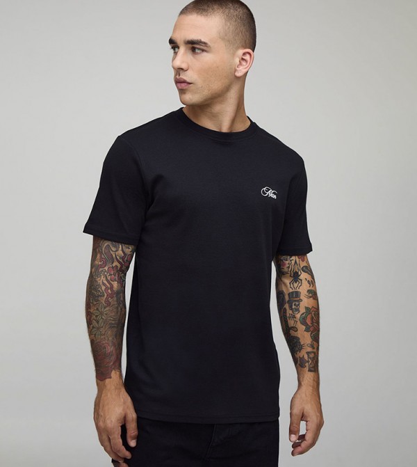 Heavyweight Interlock Script Slim Fit T-Shirt