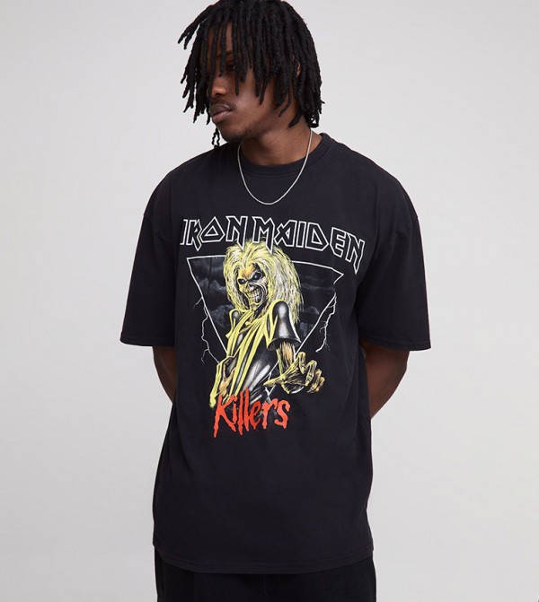 تيشيرت اوفرسايز بطبعة للمقاسات الطويلة 