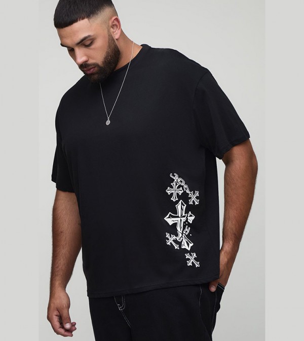 Brooklyn Billiards Club Print Oversized T-Shirt