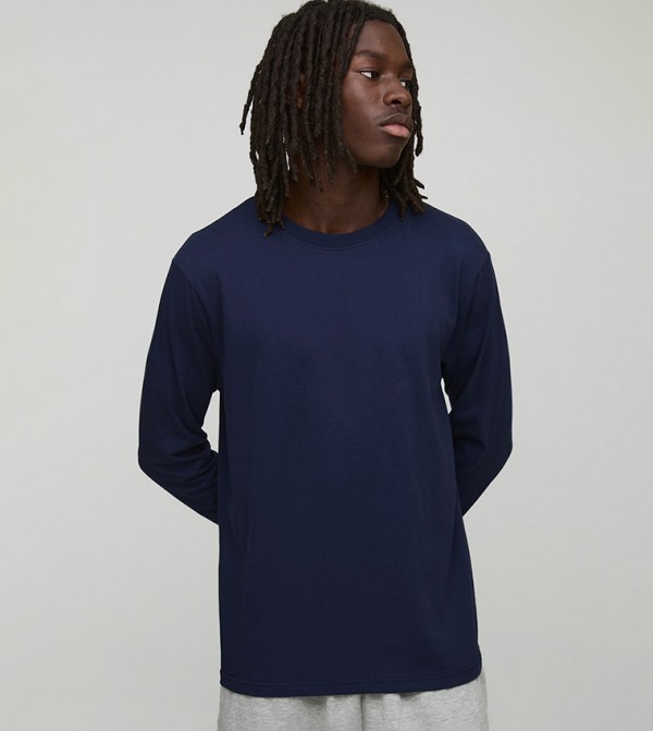 Solid Long Sleeves Casual T-Shirt