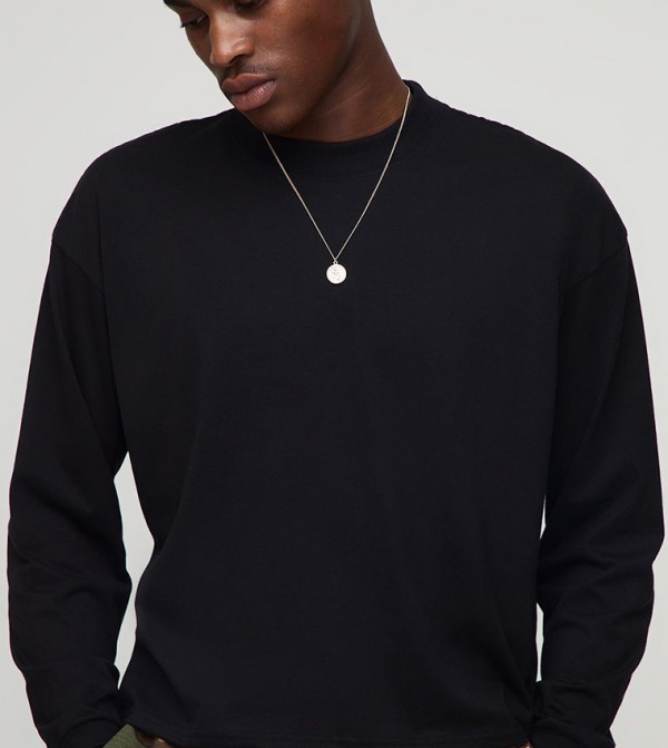 Shrunken Boxy Long Sleeves T-Shirt