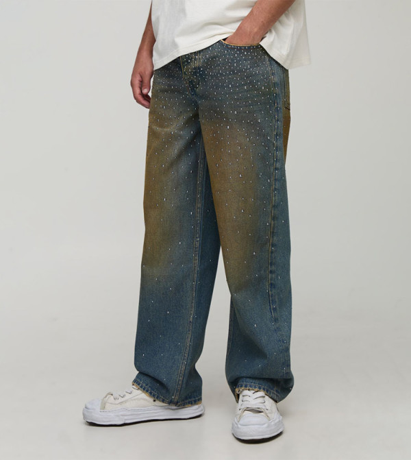 Embellished Relaxed Fit Jeans