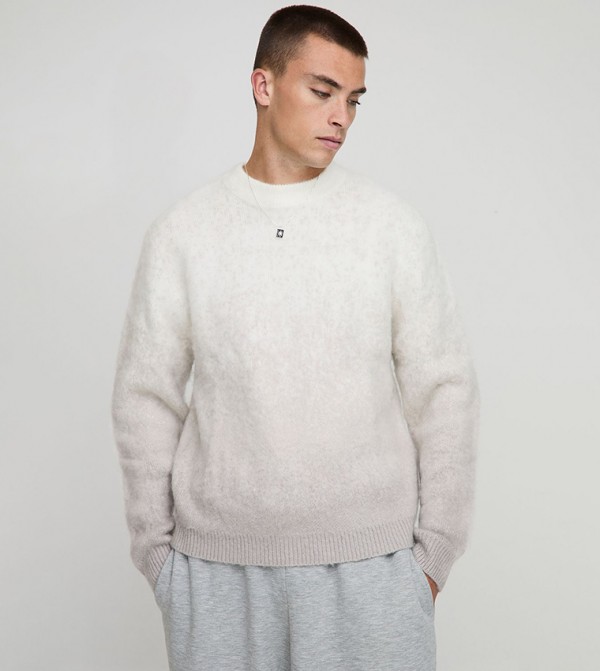 Brushed Ombre Crew Neck Sweater