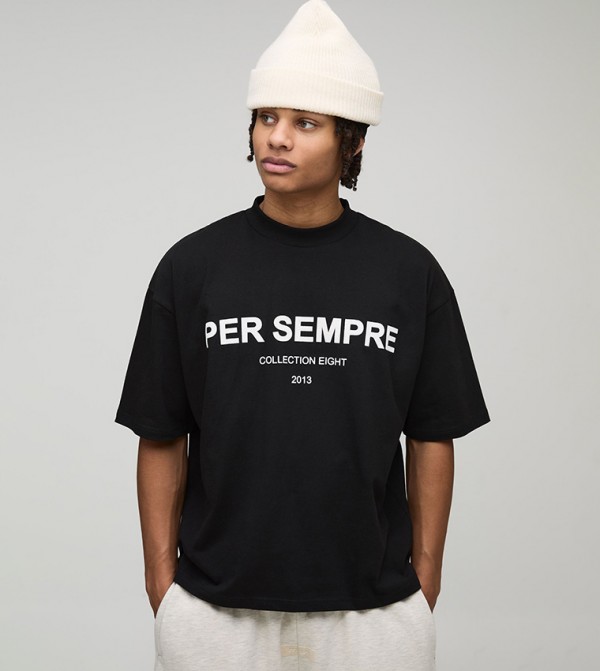 Per Sempre Print Heavyweight Oversized T-Shirt