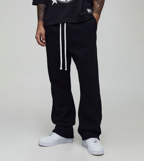 Drop Crotch Drawstring Waist Sweatpants