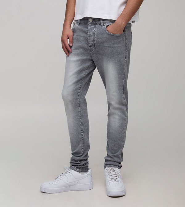 Stretch Washed Skinny Fit Jeans