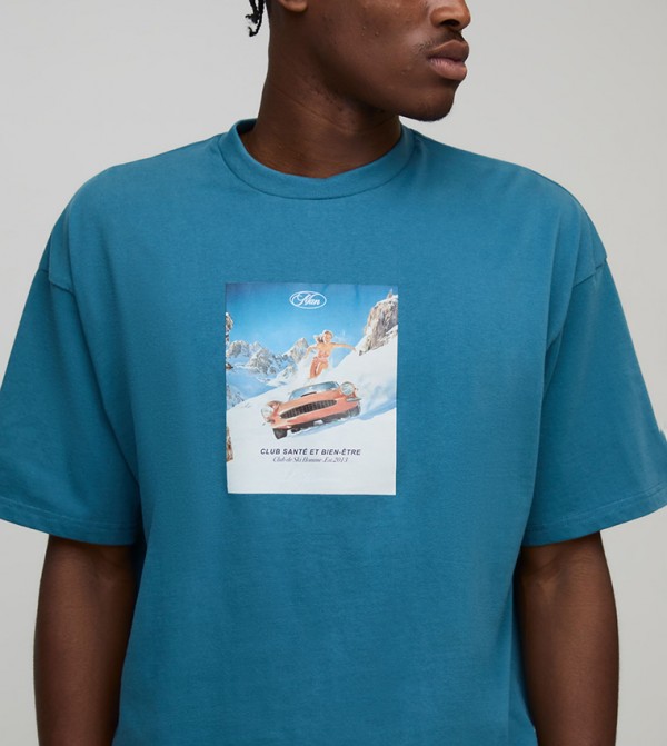 Printed Short Sleeves Oversized T-Shirt