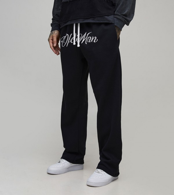 بنطلون رياضي بطبعة للمقاسات الطويلة 