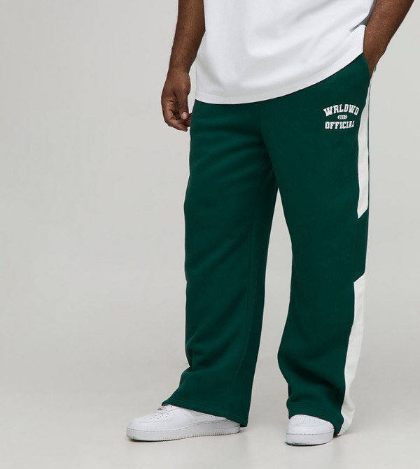 Straight Fit Official Print Panel Sweatpants