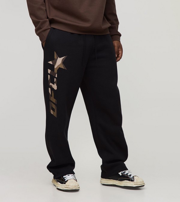 Ofcl Camouflage Print Baggy Fit Sweatpants