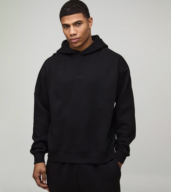 Embroidered Long Sleeves Oversized Hoodie