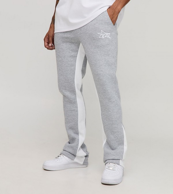 M Star Stacked Flared Gusset Sweatpants
