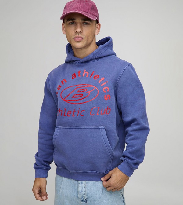 Athletic Club Washed Printed Hoodie