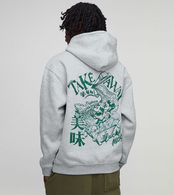 Disney Mickey Mouse License Printed Oversized Hoodie