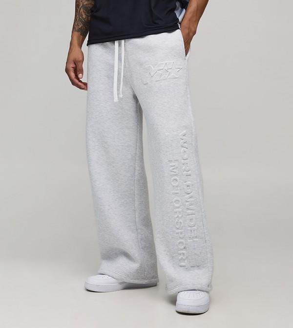 Embossed M Star Motorsport Wide Leg Sweatpants