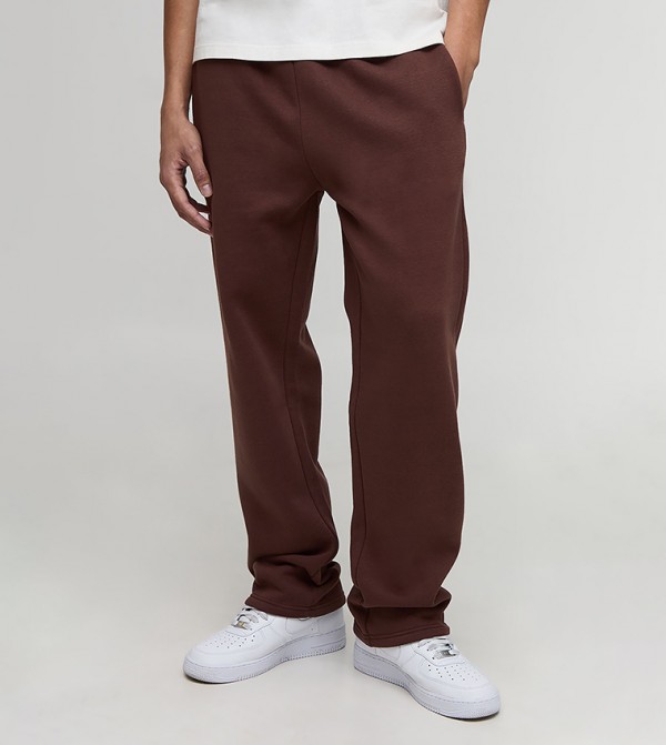 Solid Straight Fit Sweatpants